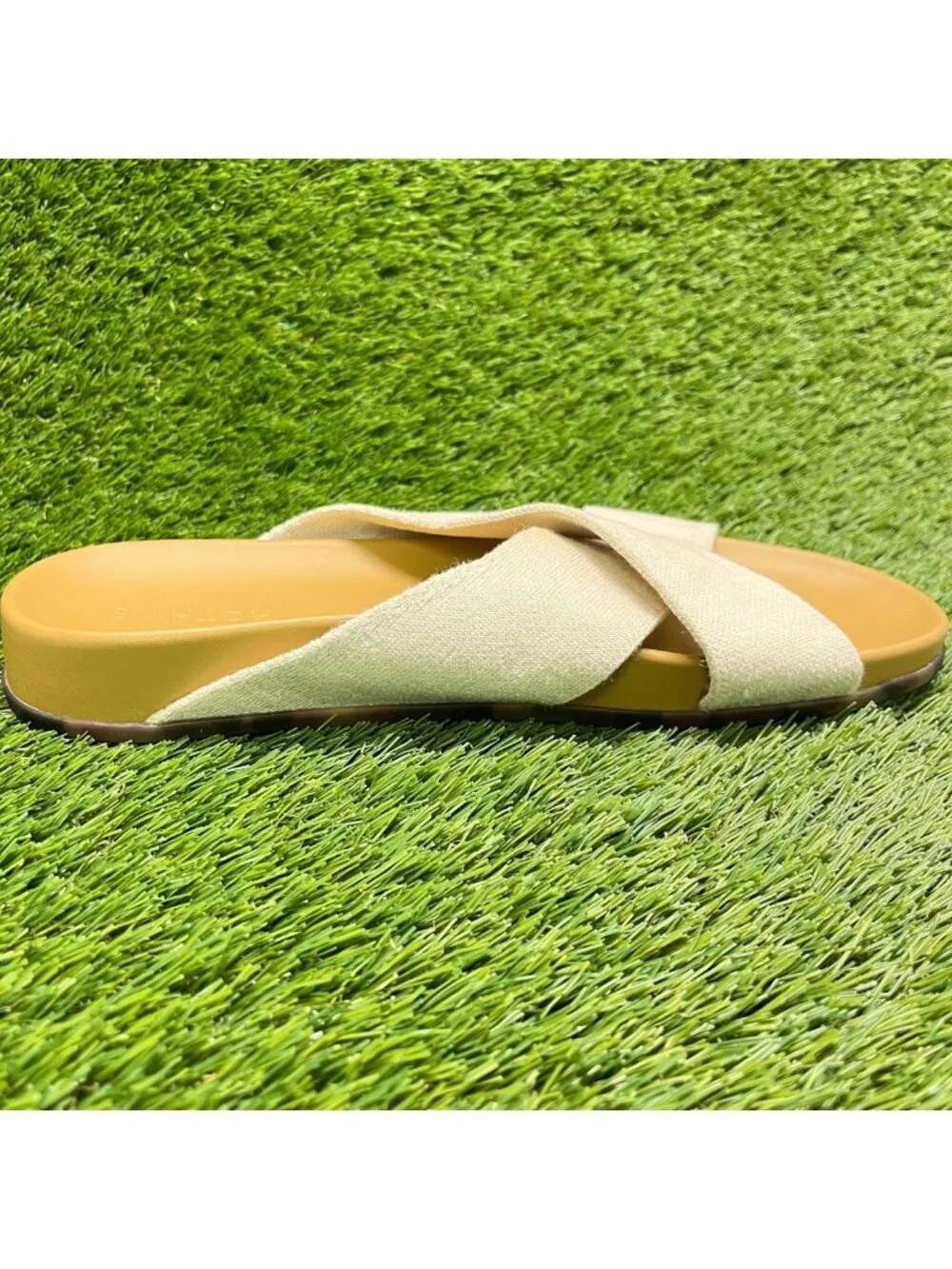 Rothy's The Weekend Womens Size 11.5 Cream Beach Classic Outdoor Slide Sandals